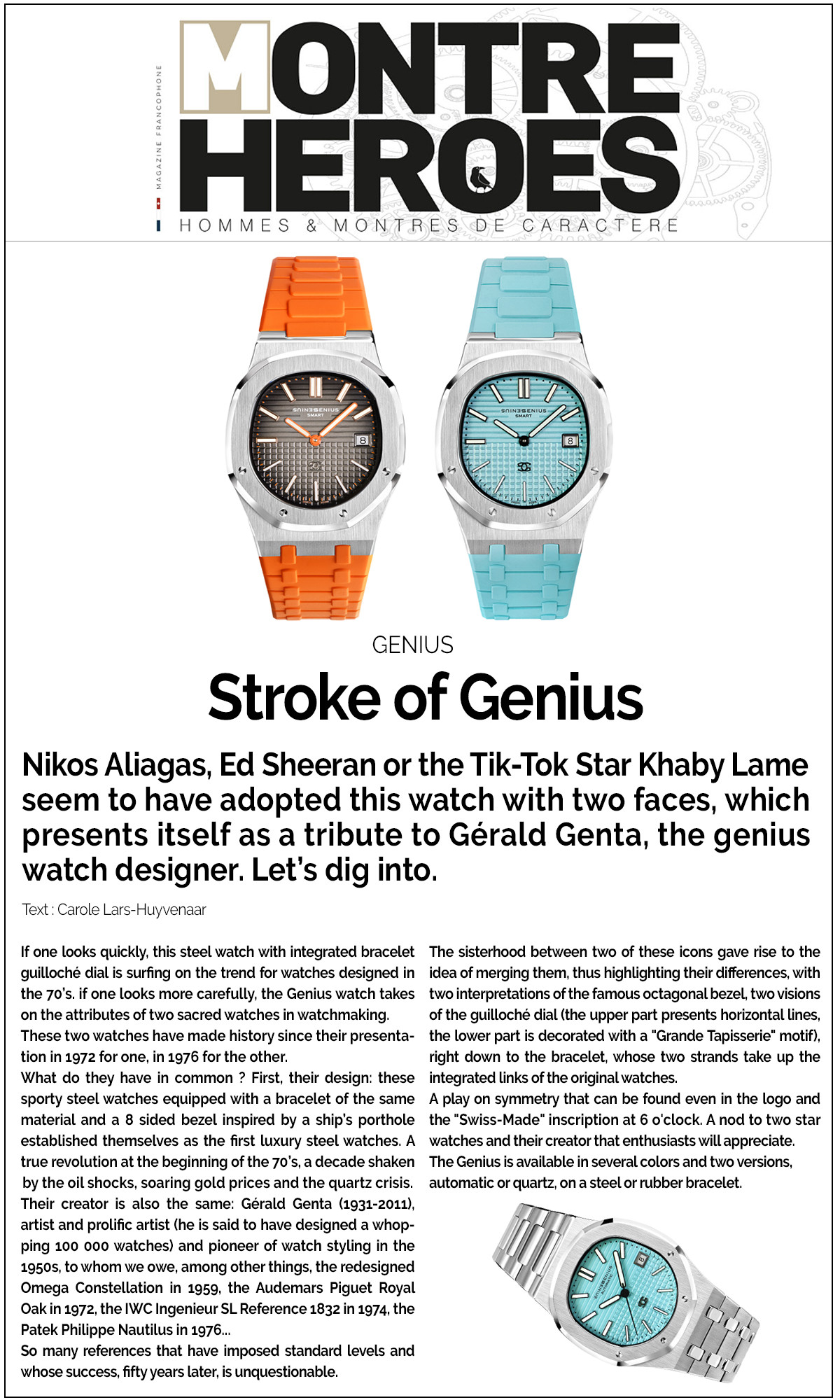Montre HEROES